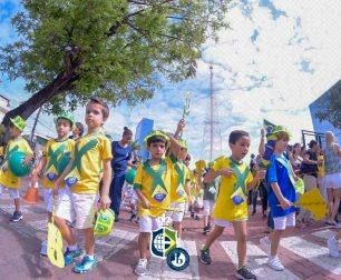 Children parade in honor of September 7